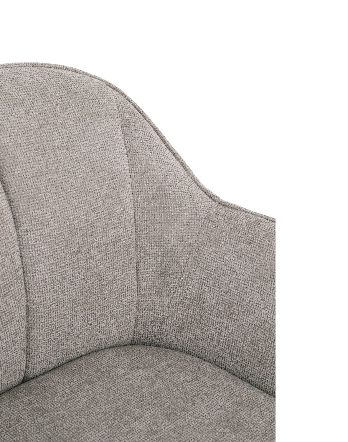 krzesło obrotowe do jadalni tessa, ciemnobeżowe