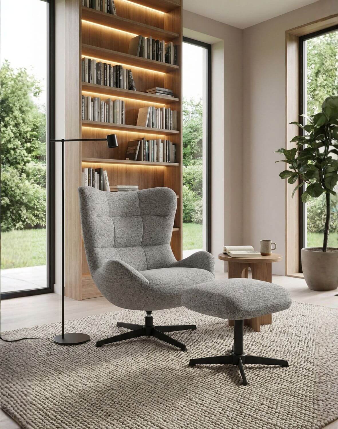 podnóżek Uni, szary