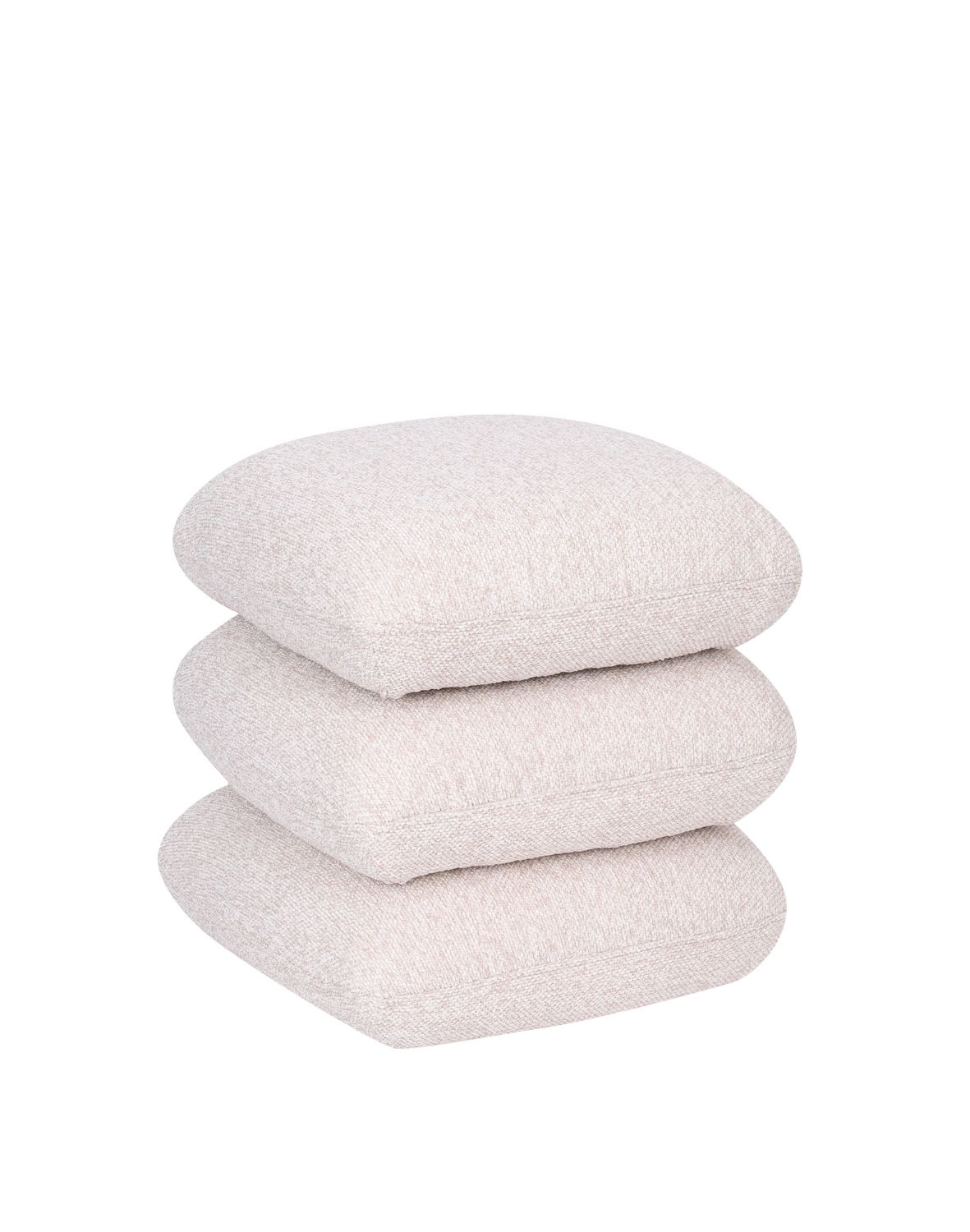 nowoczesna pufa obrotowa vario do salonu, beżowa