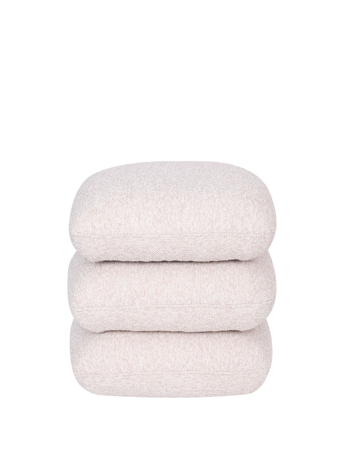 nowoczesna pufa obrotowa vario do salonu, beżowa