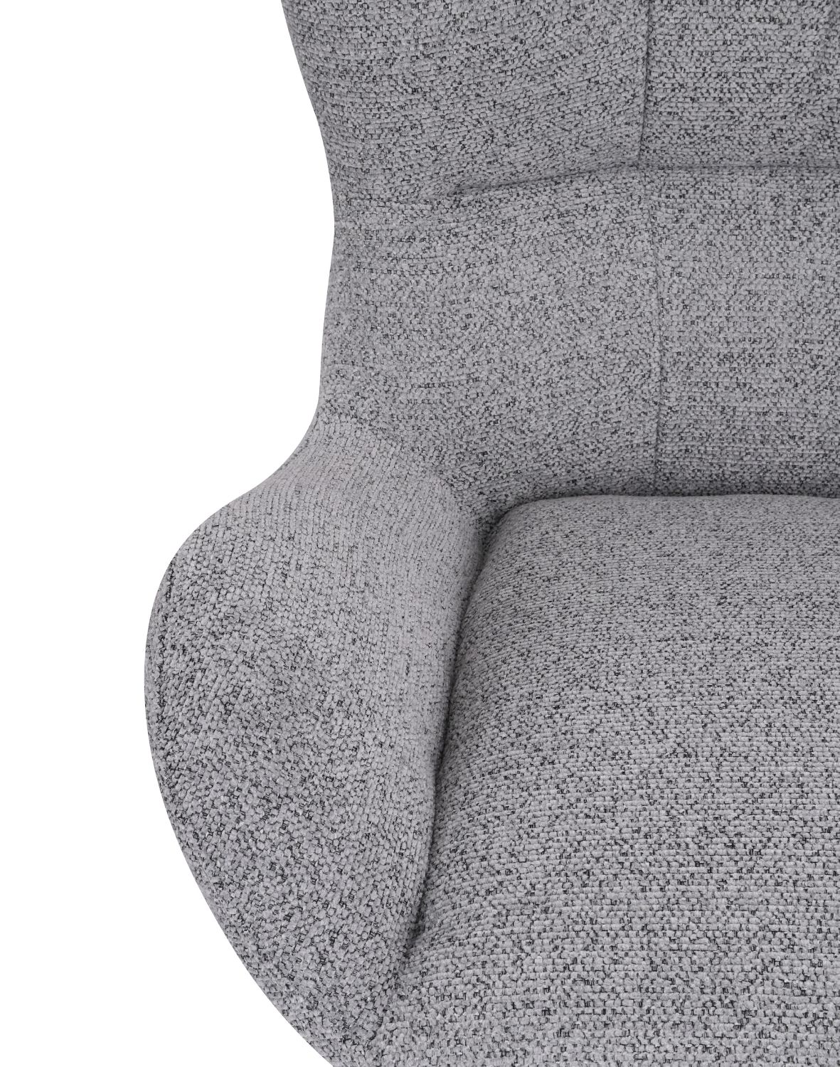 fotel wypoczynkowy velo, design i funkcja obrotowa, szary