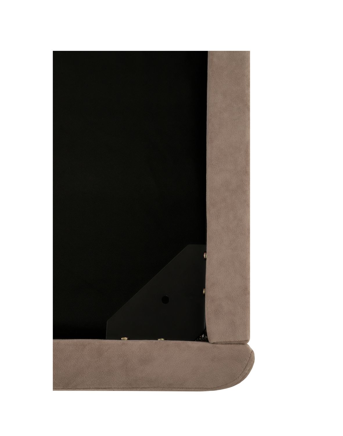 eleganckie łóżko dwuosobowe tapicerowane Venazio z pojemnikiem 160x200, taupe