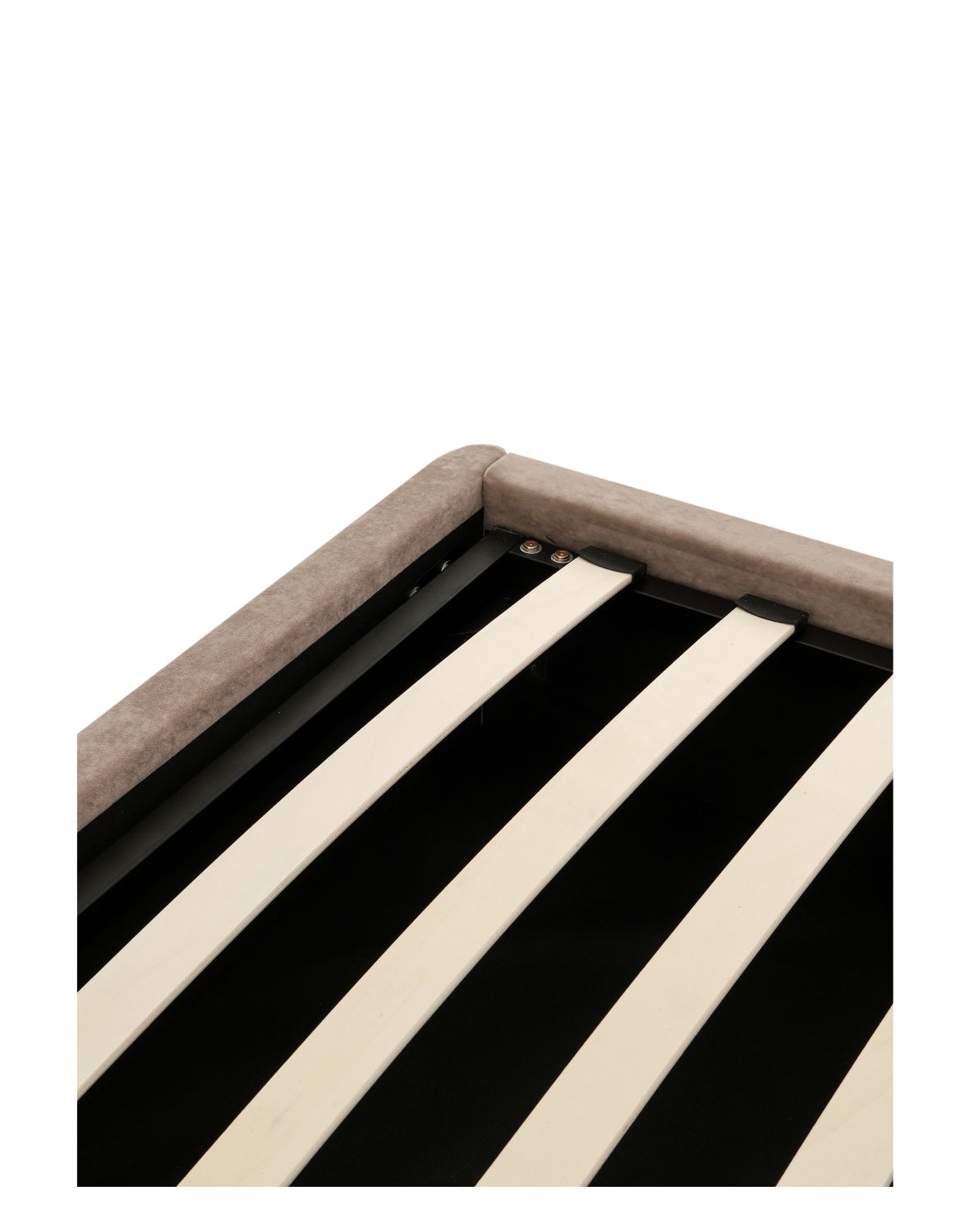eleganckie łóżko dwuosobowe tapicerowane Venazio z pojemnikiem 160x200, taupe