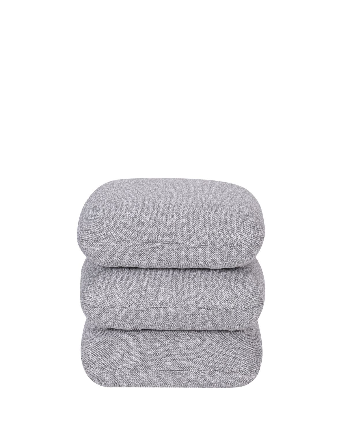 nowoczesna pufa obrotowa vario do salonu, szara