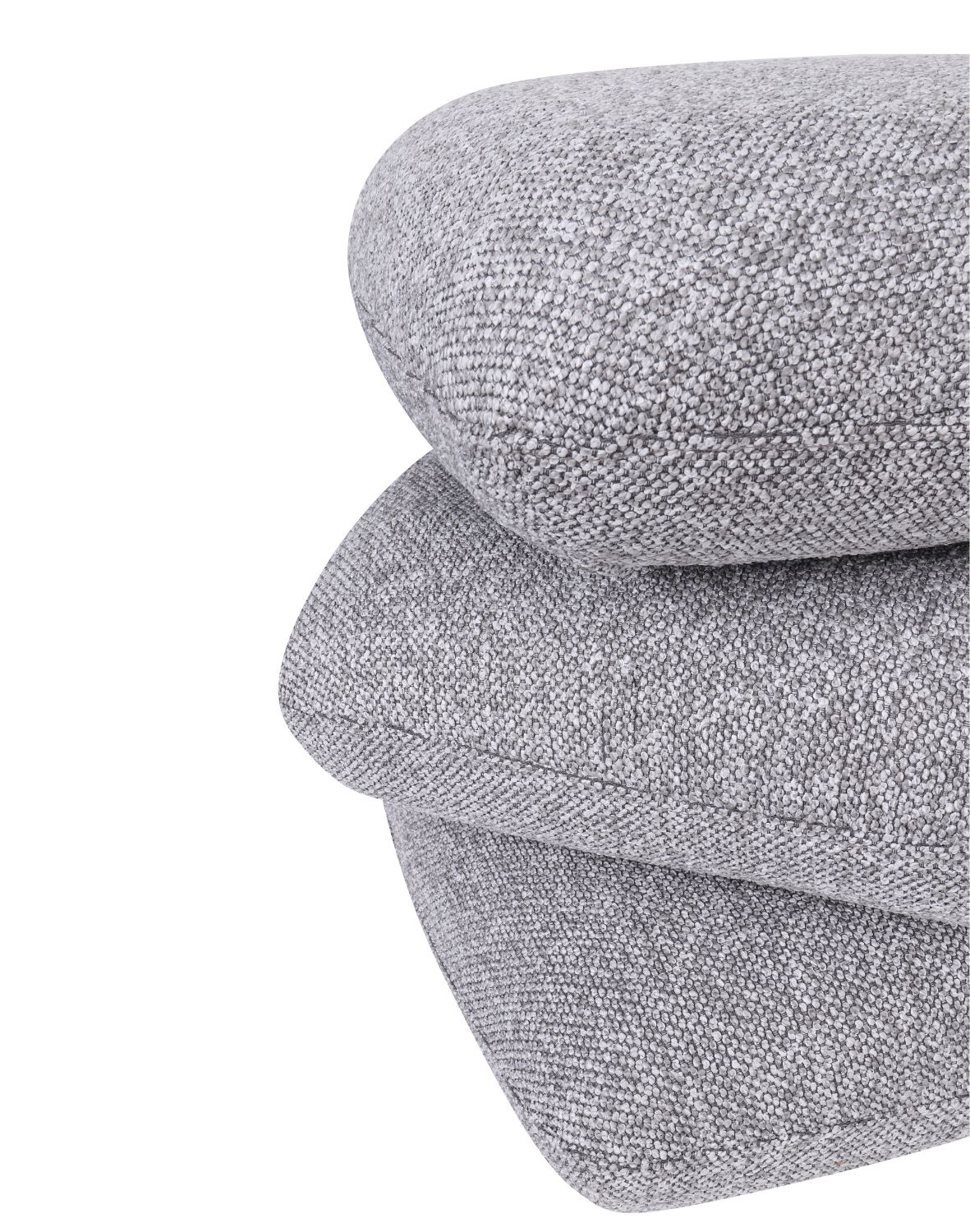 nowoczesna pufa obrotowa vario do salonu, szara