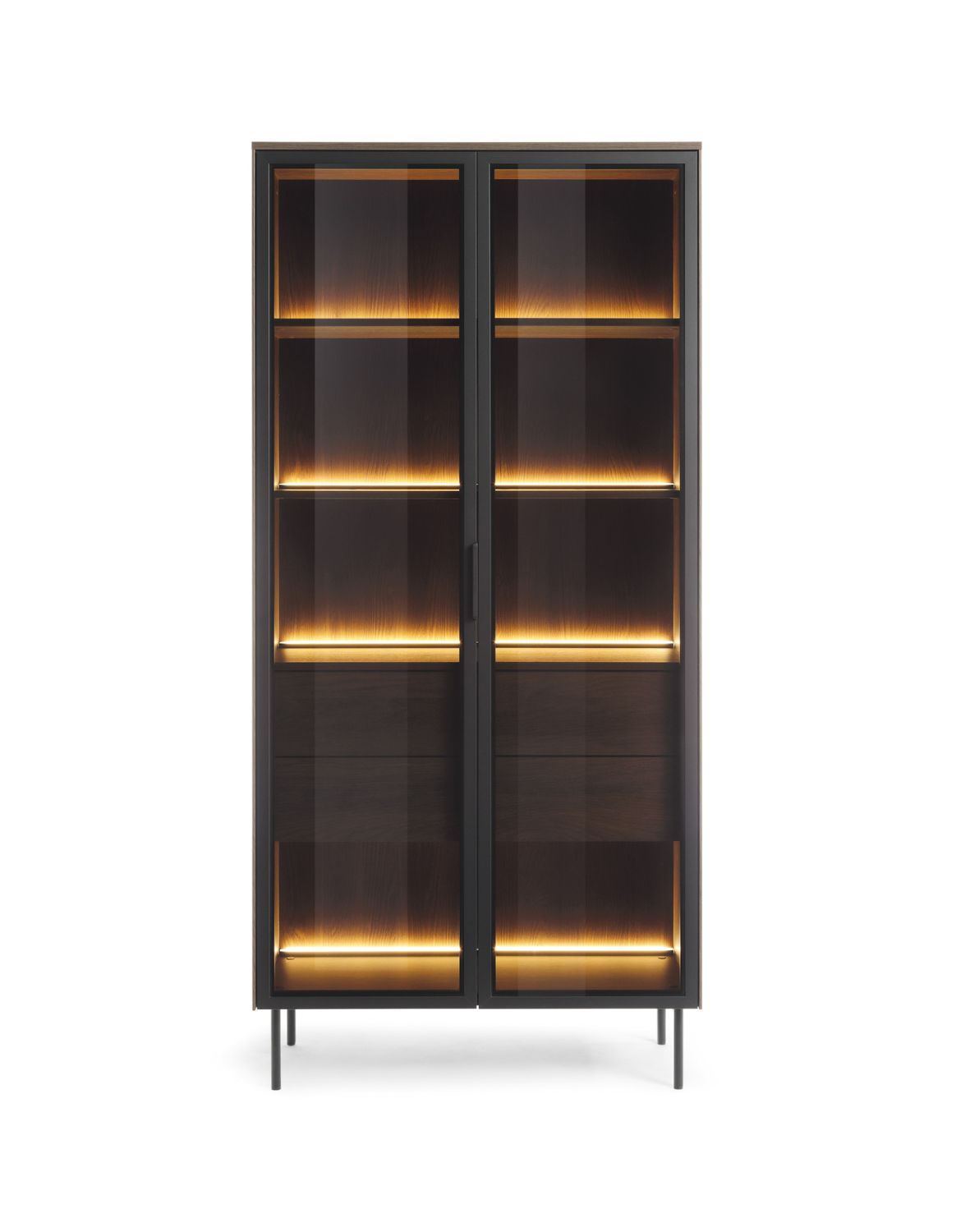 wysoka witryna lumi a dąb dunin z led