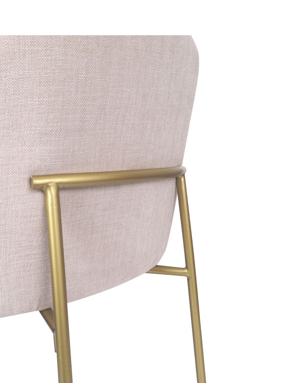 krzesło zafiro arm gold z podłokietnikami, beżowe (S2441)