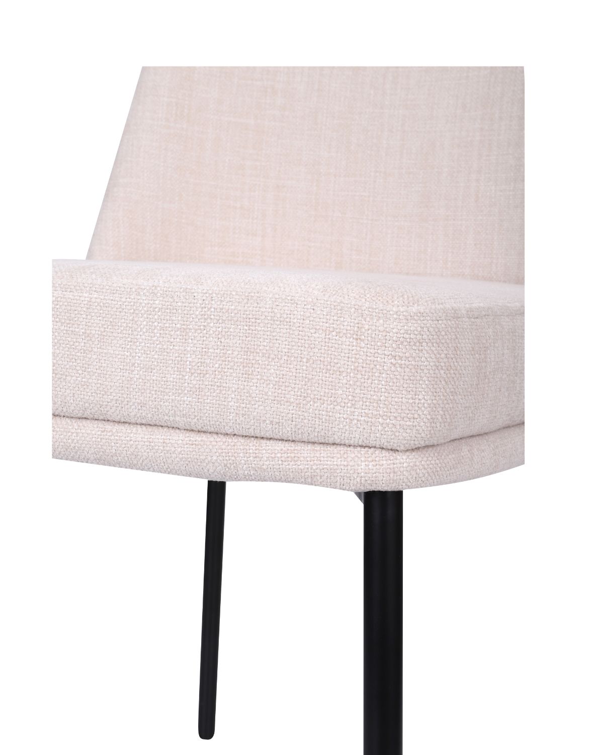 krzesło do jadalni zafiro black, beżowe (s2440)