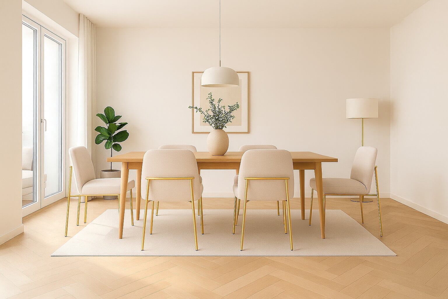 krzesło do jadalni zafiro gold, beżowe (S2440)