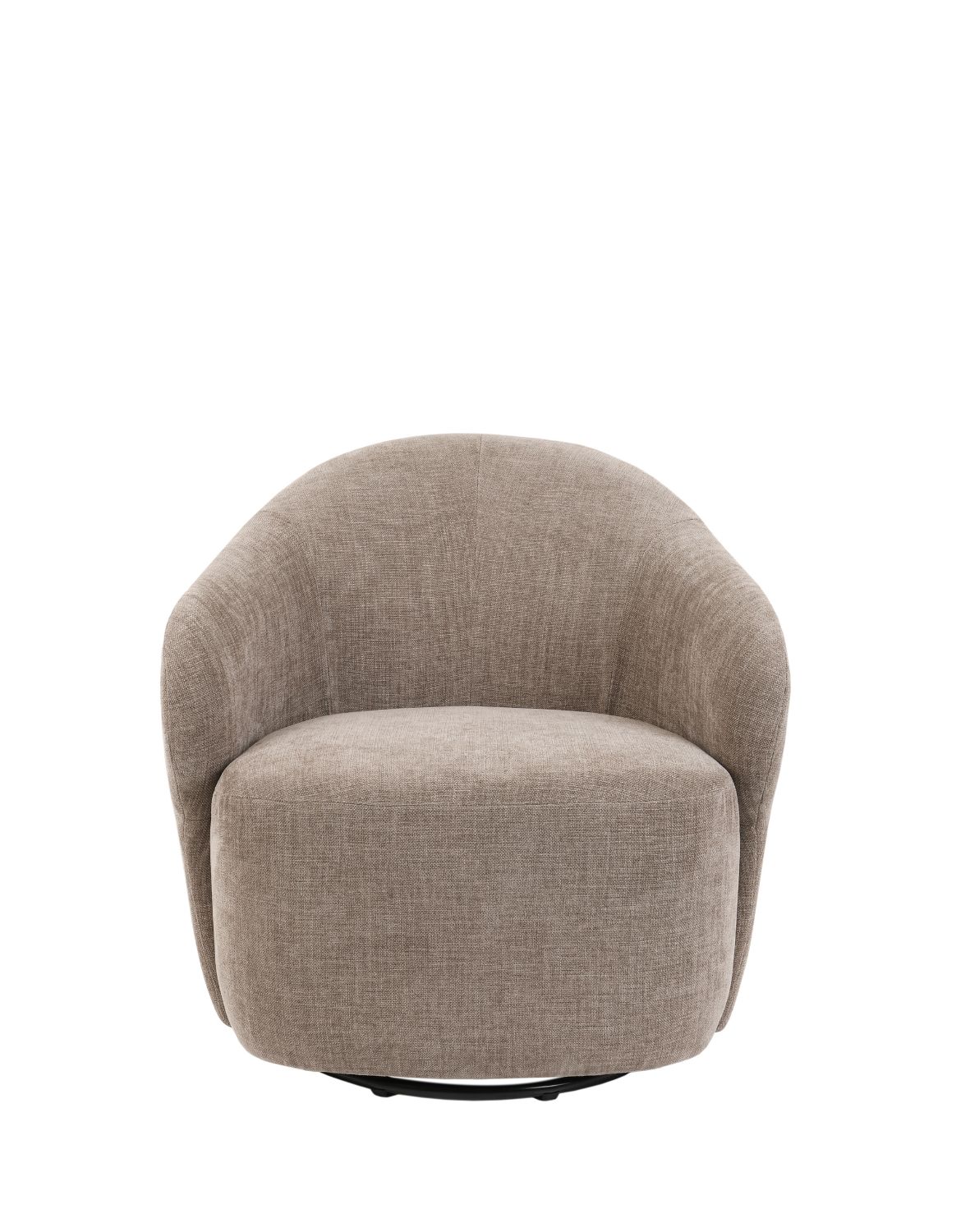 fotel obrotowy do salonu zurich, taupe, 360°