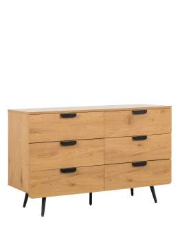 Komoda so zásuvkami Radis 120 cm (CD01), divoký dub